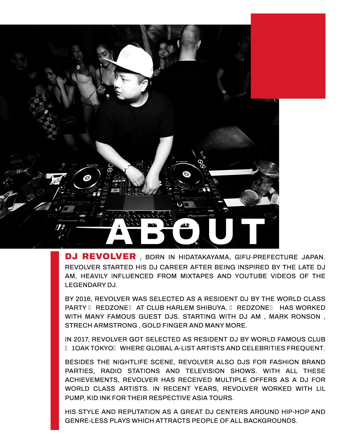 DJ Revolver EPK — About