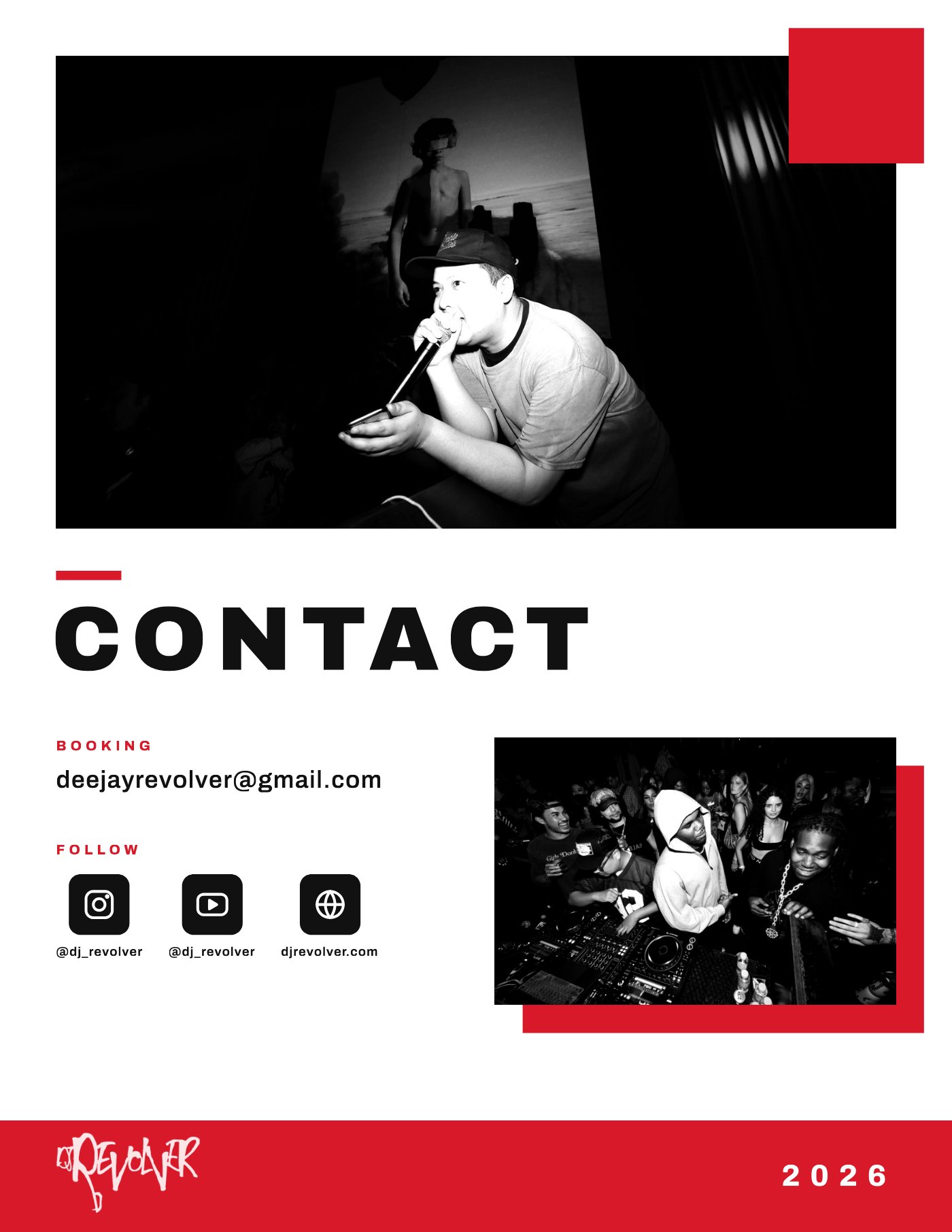 DJ Revolver EPK — Contact